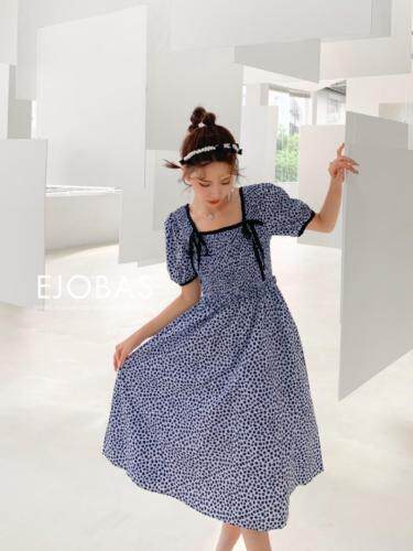 夏季波点连衣裙，女装连衣裙，1983