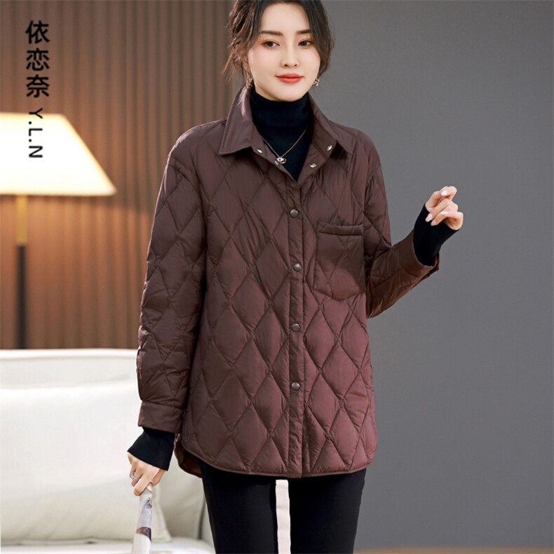 2023冬装新款时尚百搭潮流气质短款休闲减龄羽绒服外套女,女装羽绒服,丽影随形