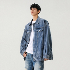 25款抖音品质牛仔夹克宽松韩版工装潮流水洗外套N991/P98/158，男装夹克，星座202