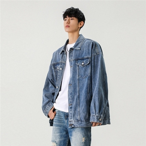 25款抖音品质牛仔夹克宽松韩版工装潮流水洗外套N991/P98/158图片