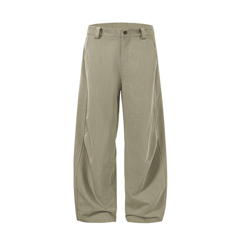 春夏美式高街褶皱休闲裤男女西裤直筒垂感裤子潮牌百搭阔腿长裤子,男装西裤,电商A486