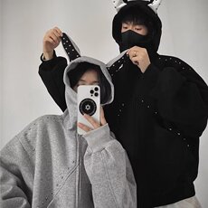 2025新款卫衣港风宽松简约连帽卫衣男女同款潮流帅气百搭，男装卫衣，四季星座505