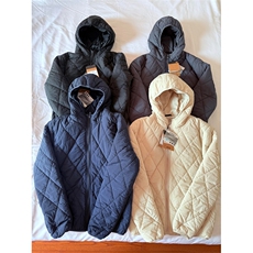 高品棉衣秋冬连帽菱形格环缝工艺轻薄棉服男女A1045-P85，男装棉衣，星座1505