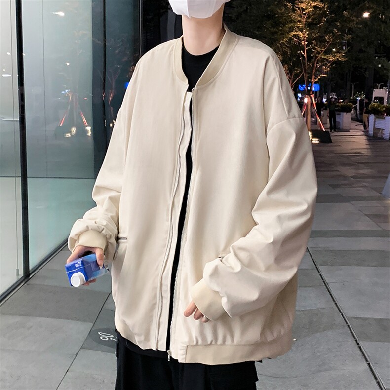 2024秋冬季新款港风鹿皮绒夹克男韩版潮流时尚外套A161-2-J03-P55,男装夹克,电商A161-2