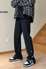 冬季加绒加厚美式高街排扣工装休闲裤货号K655常规P60加绒P65，男装休闲裤，电商A063