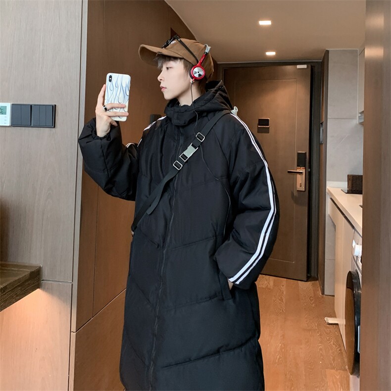 冬季连帽中长款棉衣男士冬装连帽保暖棉服516-P100,男装棉衣,星座1109-3