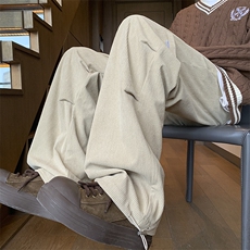 秋季灯芯绒工装伞兵褶休闲裤XZ604-KG82-P40控68，男装工装外套，星座604