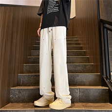 垂感裤子男夏季新款质感宽松直筒阔腿裤A061-EX50032-P45-限78，男装休闲裤，电商A061