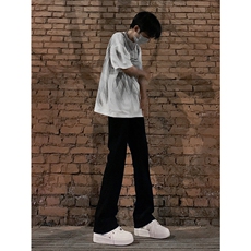 图片已授权弹力渐变大码微喇毛边直筒牛仔裤男K860-K861-K866-P50，男装牛仔裤，星座205