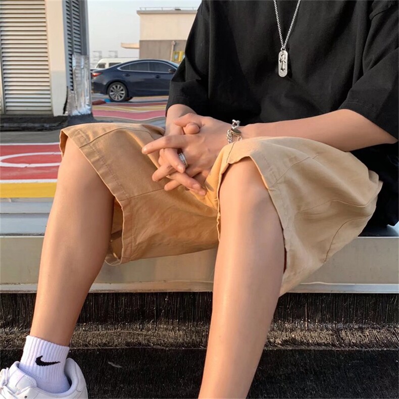 复古日系潮牌工装短裤宽松百搭运动休闲五分裤男女中裤DK903-P28,男装休闲裤,星座1008-1