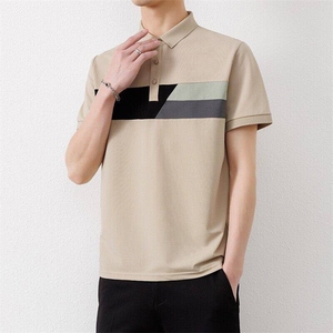 25036-特P35 夏季休闲时尚T恤男短袖打底衫休闲翻领短袖polo衫男图片
