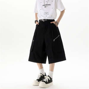 DK8026-批45 控78 夏季亚麻七分裤男大码休闲裤透气图片