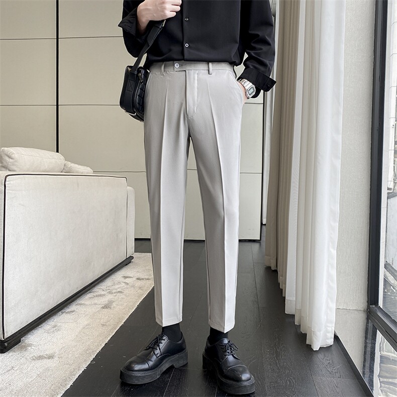 西裤男夏季新款韩版休闲九分裤K091-P45，男装西裤，星座214-5