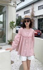 现货九分袖衬衫，女装衬衫，依纤