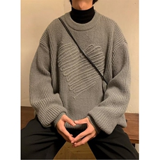 方块分割提花拼接毛衣通勤线衫休闲针织衫2025冬季品M7004，男装针织衫/毛衣，星座1116A（原606A-3）