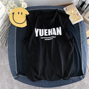 严控38元、180克现货全棉印花背心宽松无袖T恤D223A-BX2270-P25,男装背心/马甲,电商019-1
