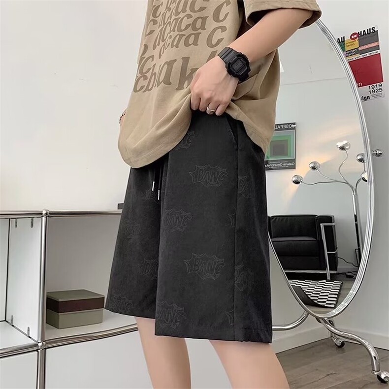 2024新款美式休闲短裤男夏季潮牌ins宽松五分裤现货K7727-P22,男装牛仔裤,星座512-3