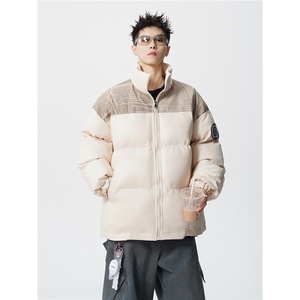 PU皮棉服冬季宽松港风棉衣立领冬装棉袄PM01-P115限168抖音控178图片