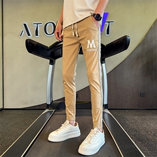 2025夏季新款男士修身小脚休闲裤百搭九分裤社会小伙潮901H05P45，男装休闲裤，星座901