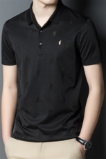 XF7853男士2023年夏季新款短袖纯色t恤绅士商务polo衫翻领体恤P63，男装T恤，电商B360
