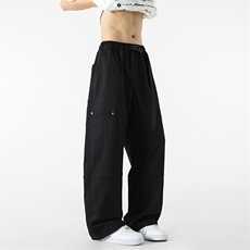 日系工装裤子男弯刀长裤潮牌高级感百搭宽松休闲裤K790-P55，男装休闲裤，星座210-1
