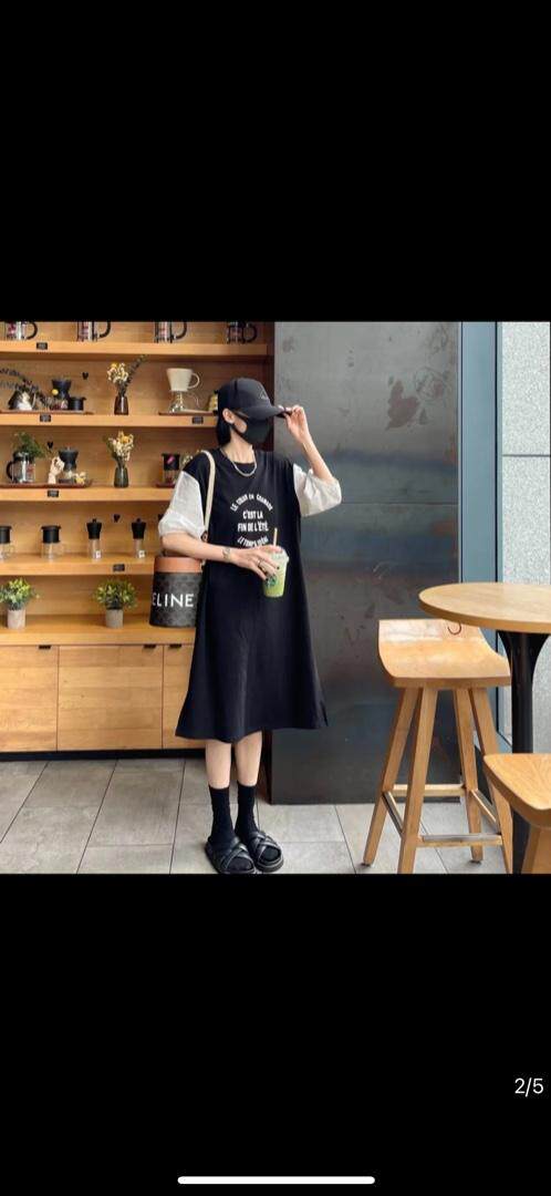 拼接连衣裙，女装连衣裙，依多坊