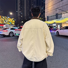 新款翻领夹克男休闲宽松潮流帅气百搭青年夹克外套JK02231-P65，男装夹克，星座308B-2