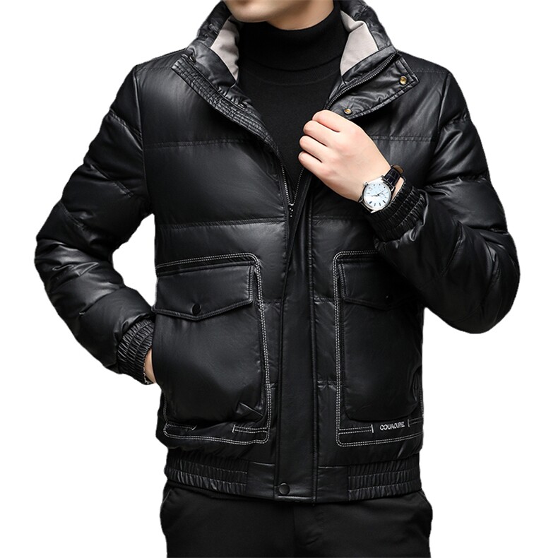 中年男士保暖外套立领爸爸装羽绒服男冬季休闲上衣BJY08196-P200,男装羽绒服,电商B212（原钱塘6029）