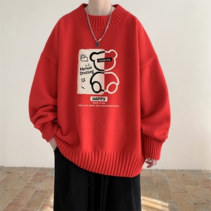 半高领毛衣男士大码针织衫男毛线衣男 M18352-P45 加绒款-P65图片