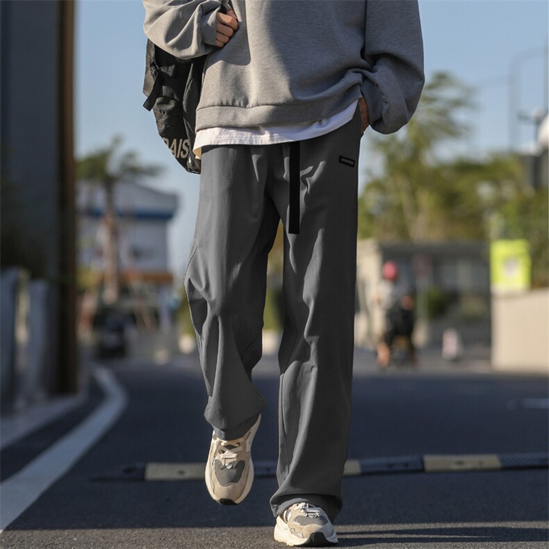 垂感阔腿裤男款秋季宽松运动长潮流男士休闲长裤K661-特批-40,男装休闲裤,星座718-1