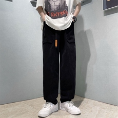 工装裤夏季新款韩版宽松直筒裤潮流百搭休闲长裤K3794-P38，男装休闲裤，星座512-2