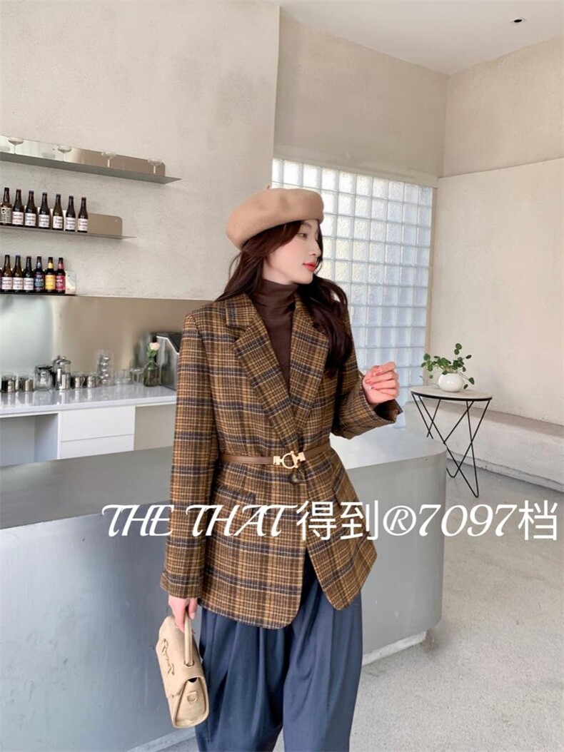 羊呢加西服腰带款，其它，得到THETHAT