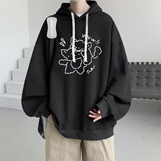 连帽卫衣男大码胖子帽衫大号运动服WY2427-P35，男装卫衣，电商A040