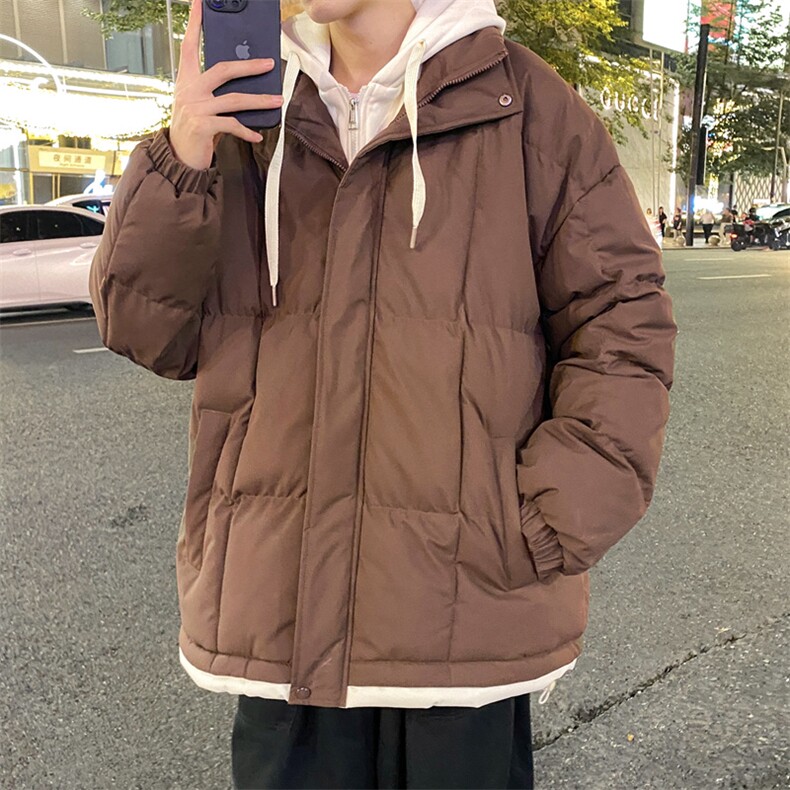 三防面料抖音品质现货10W件假两件加厚棉衣外套棉服BM888特P98,男装棉衣,电商A486