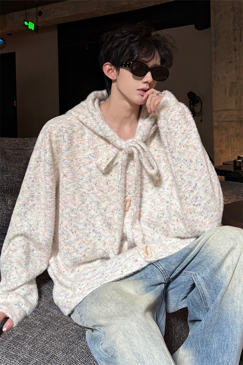 WY10142-特P53控98秋季设计感小众长帽绳大码男长袖连帽卫衣外套,女装短外套,电商A059