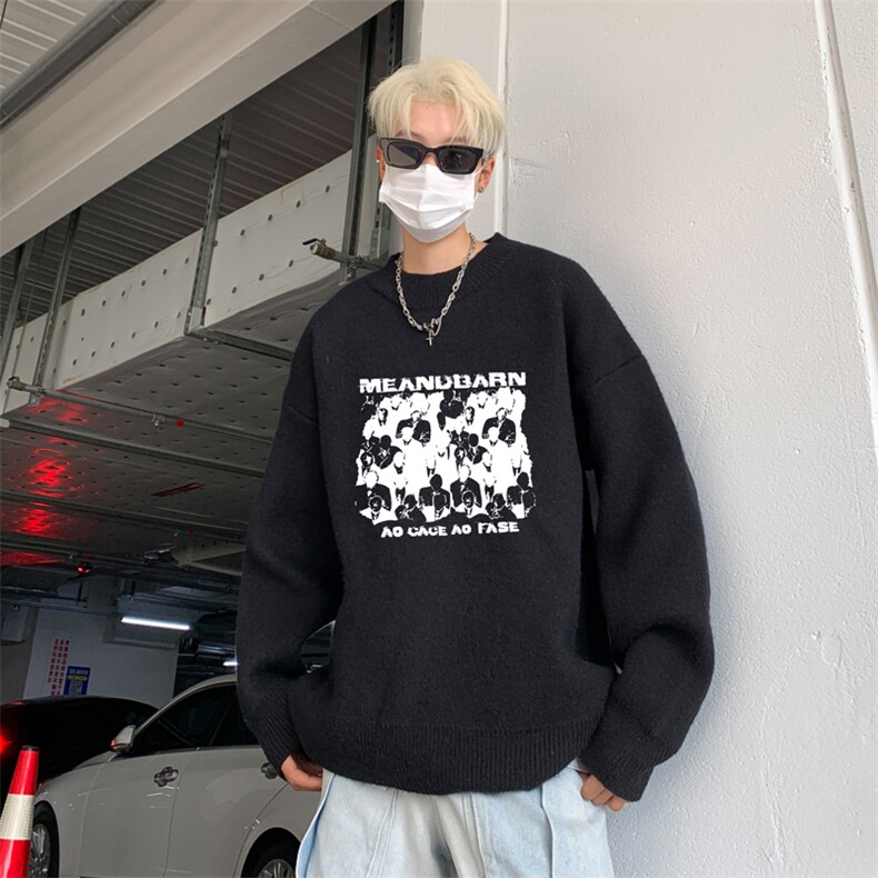 高质量！秋冬季半高领毛衣男加绒加厚线衣男针织衫男MY247-特p38图片