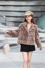 丹麦貂皮草，爆爆爆，女装皮草，蕊妮