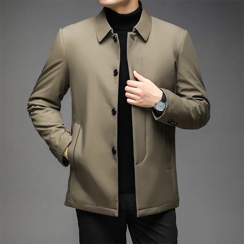 冬季棉衣男中年翻领棉服中老年冬季休闲外套爸爸装QLMMF9985-P175,男装棉衣,电商B212（原钱塘6029）