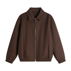 现货男士百搭休闲呢料夹克翻领外套情侣潮，男装夹克，星座510-1