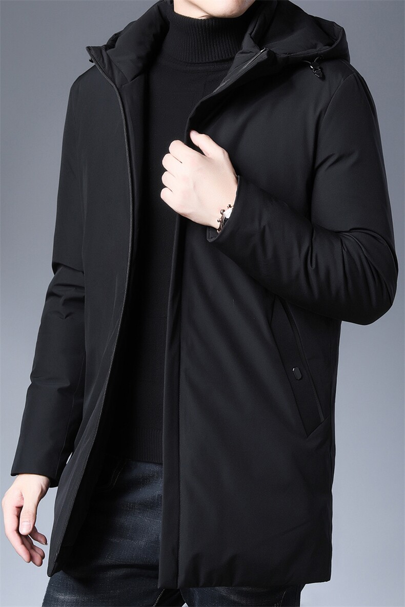 2023冬季新款男士连帽商务休闲棉衣服中年男装加厚保暖棉服外套,男装棉衣,电商B212（原钱塘6029）