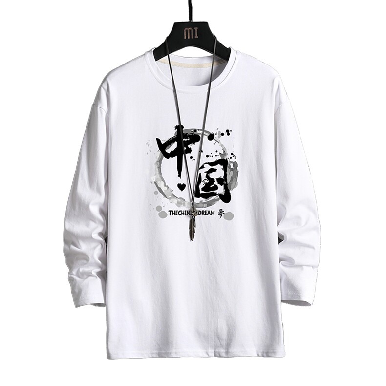 TX3134-P28加绒-P35纯长袖t恤男大码圆领打底衫体恤上衣服,男装T恤,电商A040A