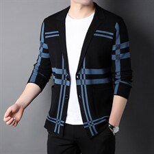 男士2023年春秋季新款长袖针织开衫青年休闲外套服装FF8007-P68，男装针织衫/毛衣，星座1105-3