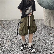 夏季短裤男士多口袋工装五分裤潮牌D1010P30图片