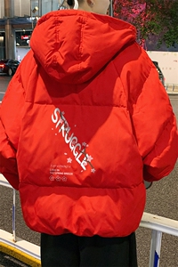 MB22-P90面包服男短款棉衣男宽松加厚保暖棉袄外套男图片
