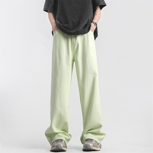 现货高品质夏季多巴胺宽松直筒牛仔裤715-6-BK820特P50(控78），男装牛仔裤，星座715-6