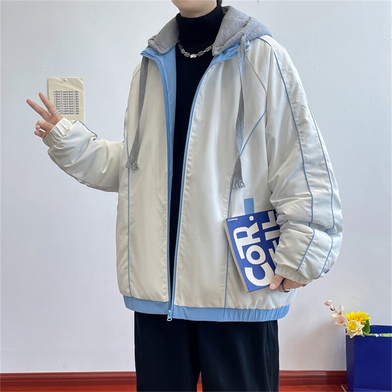 M-8XL冬季新款男士连帽休闲大码加厚棉衣外套XZ109-6000-108,男装棉衣,星座109-1