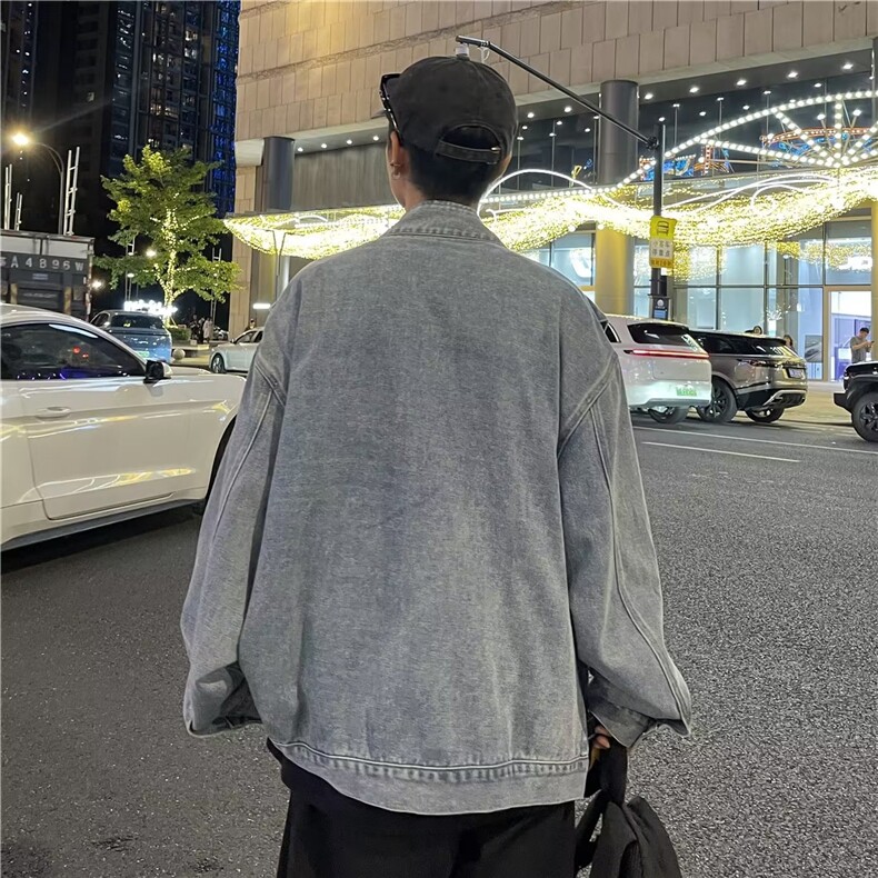 美式夹克牛仔不规则外套XJ01P85,男装夹克,星座1116-2
