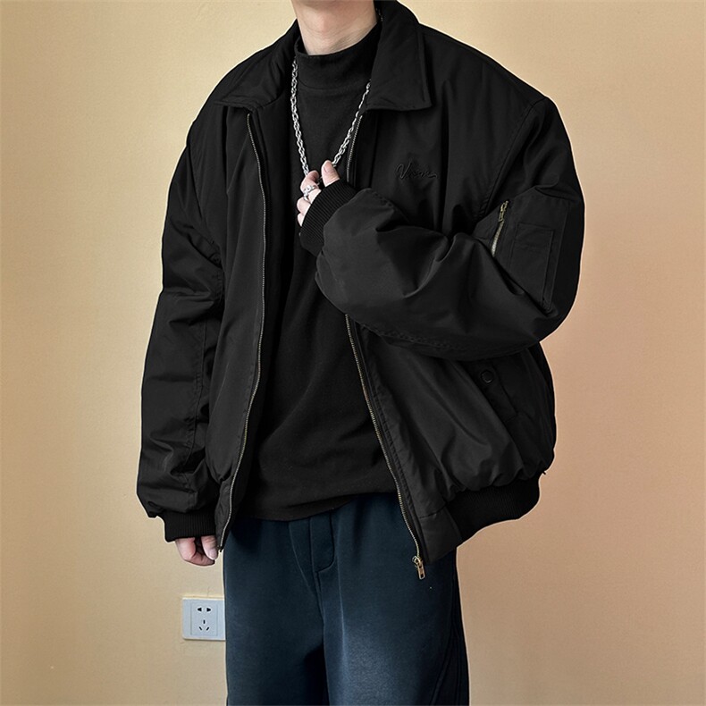 棉衣外套冬季美式飞行夹克潮牌绣花棉服现货A351-AJ2530-p95,男装夹克,电商A351