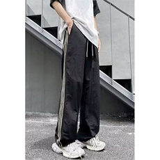 春夏季织带三条杠直筒户外运动裤透气速干宽松休闲裤男KZY10，男装休闲裤，星座1116A（原606A-3）