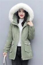 2020冬季新款时尚休闲舒适连帽棉衣，女装棉衣/棉服，涵亦佰惠